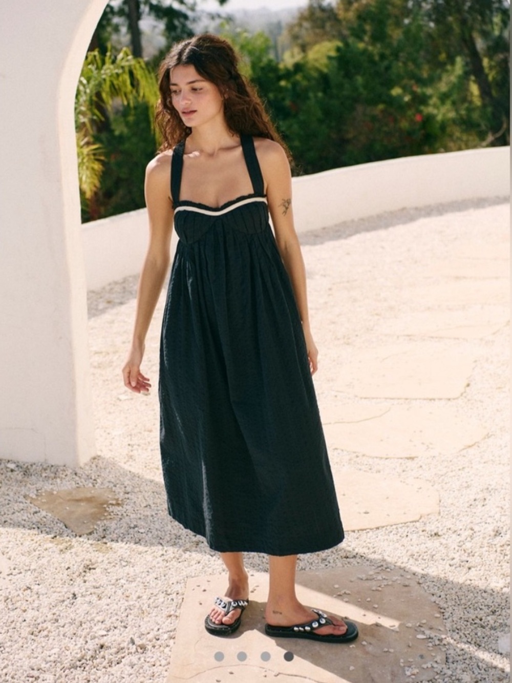 9095. Free People Poppy Midi Dress